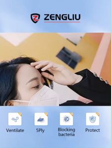 KESOL 100pcs Kn95 Face Mask Medical 5 Ply Kn95 Face Mask Medical Certify by Kkm Original Kn95 Mask Washable Mask for Adult Reusable Protection Face Mask kn 95 medical mask（Manila Warehouse Ready Stock）