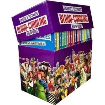 （SG）Horrible Histories Blood-Curdling Box of Books | English Childrens History 20 Books Educational