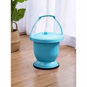 Portable Anti-Odor Commode for Pregnant Women Men and Elderly with Lid