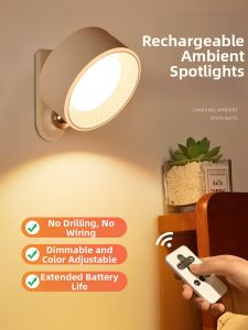 surepower | Rechargeable Wall Lamp With Magnetic Installation Reading And Eye Protection No Wiring