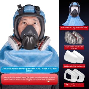 TAODUN | Toxic-Proof No-Fog Full Face Protection Transparent High-Clarity Dustproof Mask