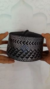 Terbaru Peci Assagofah Anak Hitam Silver Peci Kopiah Haji Assagofah Anak Termurah