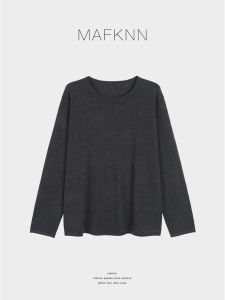 JiJi Private Collection Knitted Sweater with Cuffed Sleeves Wool And Cashmere Blend plus Size Womens Inner Wear MK13457