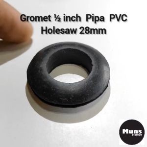 Karet Gromet 1/2 Inch Pipa PVC Rubber Grommet seal Packing Dutch Bucket Hidroponik Filter Air 05 inch 1/2inch Pipa PVC