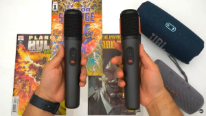 JBL PartyBox Wireless Microphones - Black - Two-Pack - Wireless - Portable - Microphone Set - Fast Shipping