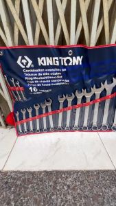 Bộ Cờ Lê Vòng Miệng Hệ Inch 16 Chi Tiết Kingtony 1216SR (1/4 5/16 3/8 7/16 1/2 9/16 5/8 11/16 3/4 13/1)