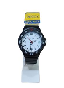 JAM Tangan AOPOL NO923G Tali Raber Wateresis Pria Diameter 42 mm Free Kotak Baterai Cadangan