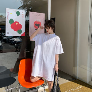 เสื้อยืดคอกลมแขนสั้นผ้าฝ้ายสำหรับผู้หญิงในช่วงฤดูร้อน เสื้อเชิ้ตทรงหลวมๆ สไตล์ลำลอง ทรงหลวมๆ ทรงหลวมๆ ทรงหลวมๆ