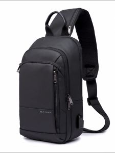 Bange Jazz Multi Compartment Water Resistant USB Light Big Capacity TraveI Fashion 9.7 Inch iPad Sling Bag防水胸包腰包单肩包腰包