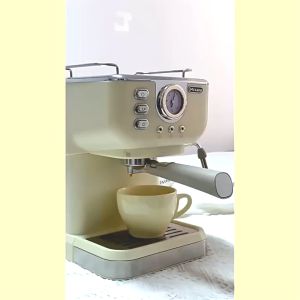 LENODI  เครื่องชงกาแฟกึ่งอัตโนมัติอิตาลี  เหมาะสำหรับบ้านและสำนักงาน เครื่องทำฟองนมไอน้ำ   แรงดันสูง