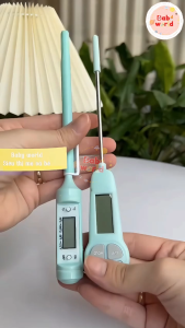 Nhiệt Kế Que Misuta Đo Sữa Nước Tắm Đo Nhiệt Độ Đồ Ăn Cho Bé với Thiết Kế Nhỏ Gọn An Toàn Đầu Đo Inox Có Màn Hình LCD Trả Kết Quả Nhanh
