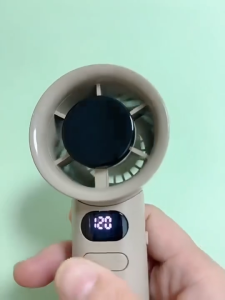 พัดลม ยูเอสบี แบบพกพาเทอร์โบความเร็วสูงจอแสดงผลดิจิตอล 100 ระดับปรับมินิ