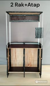 booth portable / gerobak lipat / meja jualan / meja dagang / plus atapnya