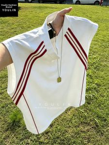 YOULIN | Striped Breathable Sleeveless T-shirt for Men