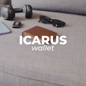 VONA Icarus Wallet -  Genuine Leather Dompet Pria Kulit Sapi Asli Lipat 4 Ruang 20 Slot Kartu