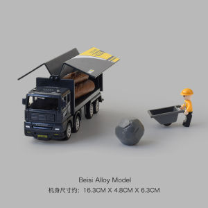 Simulation Transporter Container Truck Freight Vehicle Children Kids Pull Back Car Model Educational Toys for Boy Game Gift