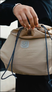 HEADS - Heads+ Drawstring Bag Khaki | Tas Pria/Wanita Slempang Serut