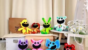 NEW 30CM SMILING CRITTERS Plush Toy Smiling Critters Cat Nap Catnat Accion Doll Aminal Rabbit Cat Dog Bear Toy