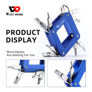 WEST BIKING 8 In 1 Multifunction Bike Tools Portable Kit MTB Road Bike Maintenance Multitool Hex Wrench Screwdrivers Set Gadgets Bicycle Accessories