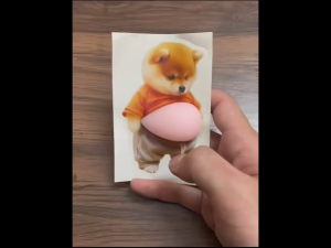 6Pcs Cute 3D Shiba Inu Belly Sticker SetPerfect for Household Table Cabinet Edge Anti-Bump Use