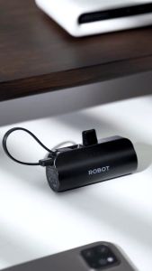 Robot Mini Powerbank RP-051L /RP-051C Port Type-C Lightning Travel Size Garansi 1 Tahun