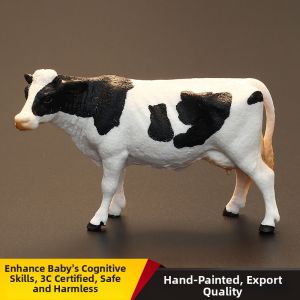 MENGSILE | Bộ Tượng Động Vật Nông Trại Mô Hình Bò Sữa