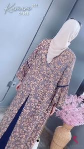 Yulfiyan Store: Kamari Gamis Wanita Dewasa Motif Bunga Rayon