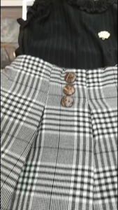 [BabyZoe] Setelan anak perempuan baju ruffle dan rok 6-12 bulan