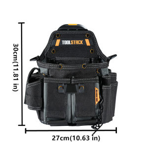 Túi Đựng Đồ Đa Năng TOOLSTACK Dành Cho Thợ Điện Chuyên Nghiệp Khóa Nhanh Dung Tích Lớn Đeo Vai Đeo Hông Đựng Đồ Nghề Cho Thợ Điện Trung Cấp