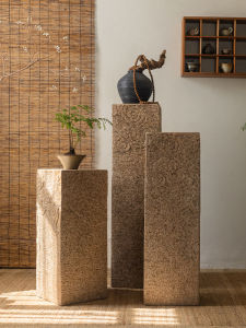 YANPU | New Chinese Style Cloud Stone Column Decorative Flower Stand Courtyard Garden Ornament