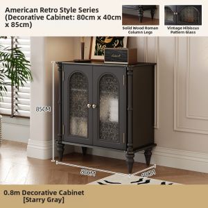 YANGYING | Black High-Style Retro TV Cabinet