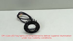 CPA 2COLOR LED OFF ROAD LIGHT WHITE/YELLOW ROUND (11580)