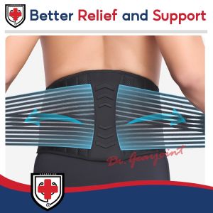 Breathable Waist Support Belt: Max Support Steel for Herniated Disc & Sciatica Relief