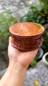 Đế đài sen để tượng Phật | Đôn gỗ hoa sen | Đế Sen Tháp tỏi hoa sen bằng gỗ tự nhiên nguyên khối