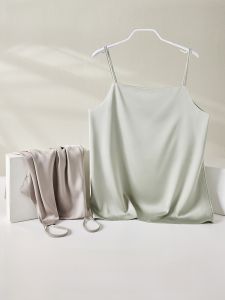 Miiow | Cat Woman Lightweight Cool Feeling Ice Silk Strap Vest Women Inner Summer Loose Draped Elegant Satin Back Top Fashionable Versatile