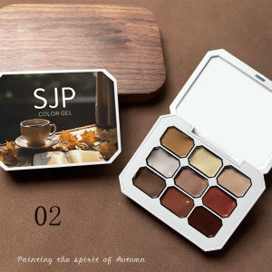 1pc solid color nail polish glue 9-grid color painting glue high saturation thick gradient patting glue nail art creation