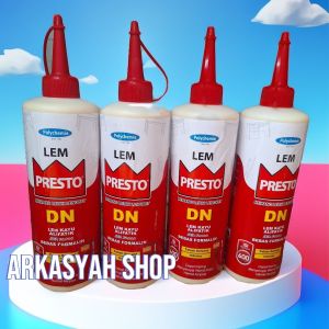 LEM PRESTO ALIFATIK DN 600 GRAM 4 BOTOL (LEM KAYU LEM SUPER LENGKET LEM SERBAGUNA)