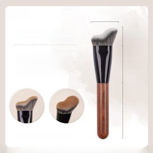Wave Shaped Liquid Blush Brush Small Fat Ding H39 Facial Contour Side Angle Shadow Brush Makeup Brush That Fits Face Outline