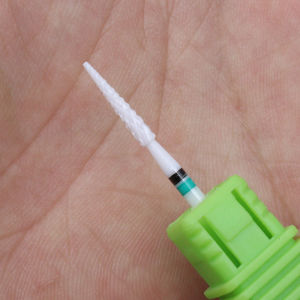 1Pcs Long Ceramic Nail Drill Bit – Cuticle Remover Step Design Gel Removal & Dead Skin Cleaning 3/32” Shank