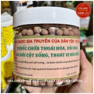 ( MUA LẺ - SỈ  GIÁ GỐC ) Viên Thảo dược chữa thoái hóa Vôi hóa gai cột sống thoát vị Đĩa Đệm (hũ 300gr)- Tây Bắc Food 277