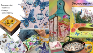 2 Pieces/Pack Decoupage Napkin Tissue Set Unique Traditional Painting Art Paper for Vintage Crafting