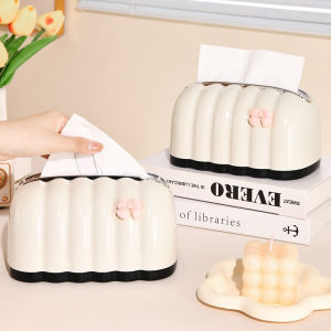 Accessible Luxury Multifunctional Living Room Tissue Rack Restaurant Desktop Coffee Table Storage Toilet Elastic Spring Paper Extraction Tissue Box