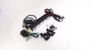 Bộ Đèn LED Làm Việc 5 Bóng Laser Dài Đa Năng Cho Ô Tô Xe Tải Địa Hình ATV UTV Xe Máy Màu Trắng Vàng Có Đèn Flash