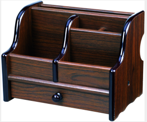 Creative Fashion Multi-Functional Wooden Desktop Organizer Box Office Supplies Cute Stationery Accessories New Style Miscellaneous Box Pen Holder Simple Large Pen Bucket Public Desk Student Supplies Gift