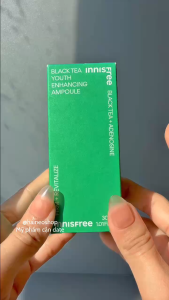 [30ml date 22/06/2026] Tinh chất Trà đen & Niacinamide chống Oxy hóa mạnh mẽ trẻ hóa da trắng sáng mịn màng Black Tea Youth Enhancing Ampoule 30ml (Hàn)