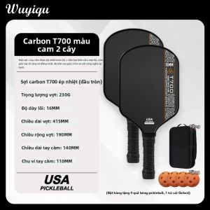 WUYIQU | Bộ Đũa Chơi Pickleball Sợi Carbon T700 Ép Nóng