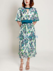 Đầm Thiết Kế Chiffon Hoa Văn Cao Cấp Jocasta - Thời Trang Nữ
