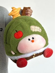 Lovely Soft Cute Cartoon Plush Backpack Womens New Arrival Work Clothing Travel Lightweight Schoolbag Niche Style Wishing Tree Backpack