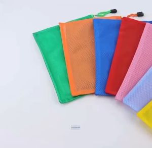 Transparent Mesh Envelope Bag with Zipper File Document Organizer B4/A4/B5A5/A6