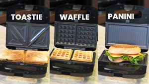 CORNELL Sandwich Maker Exhangeable Plates CSM-E3101 Toaster Grill Waffle Dessert Maker 3 in 1